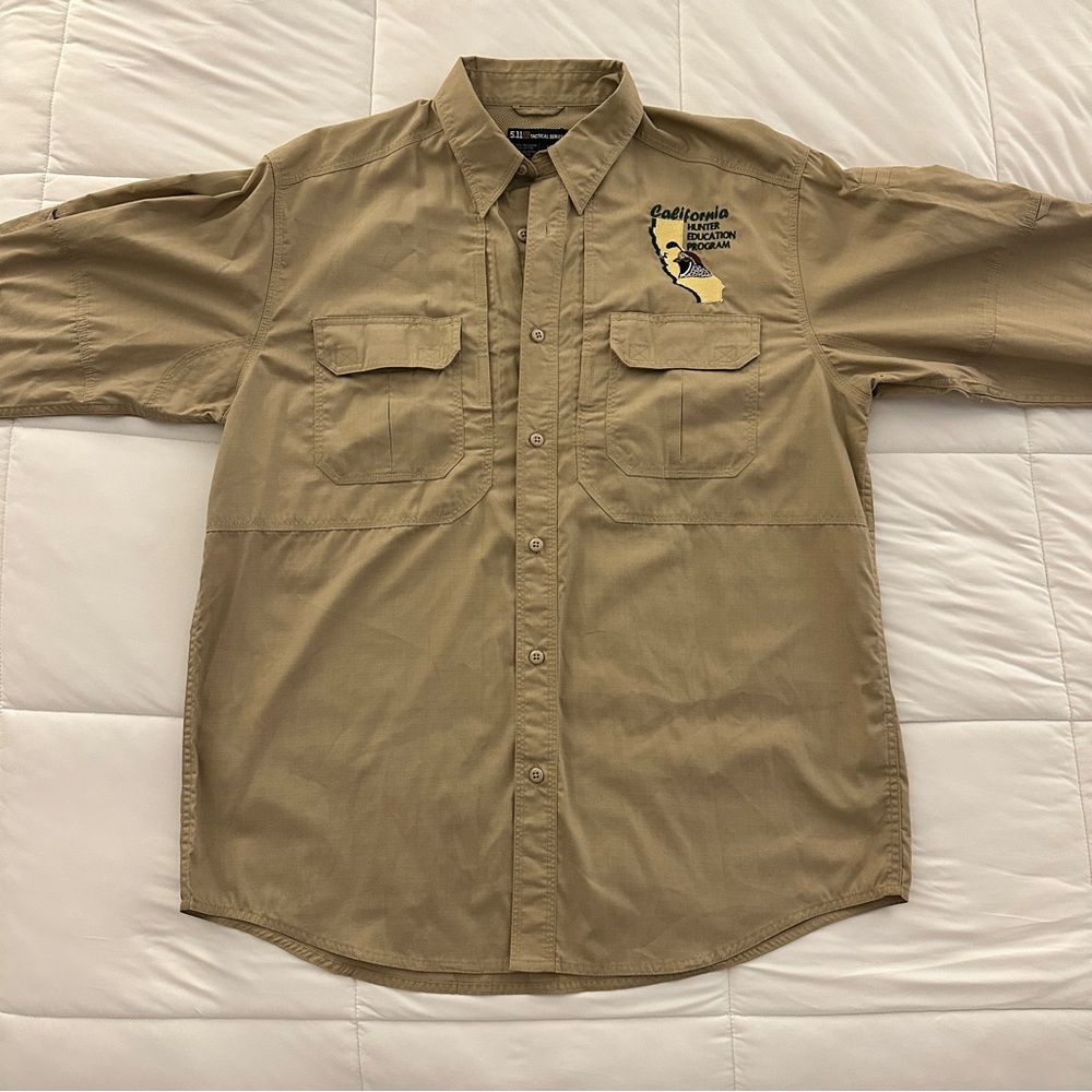 LOVED. 5.11 Tactical Tan Button-Up Shirt
